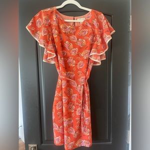 NWOT See U SOON orange floral dress - Size XL